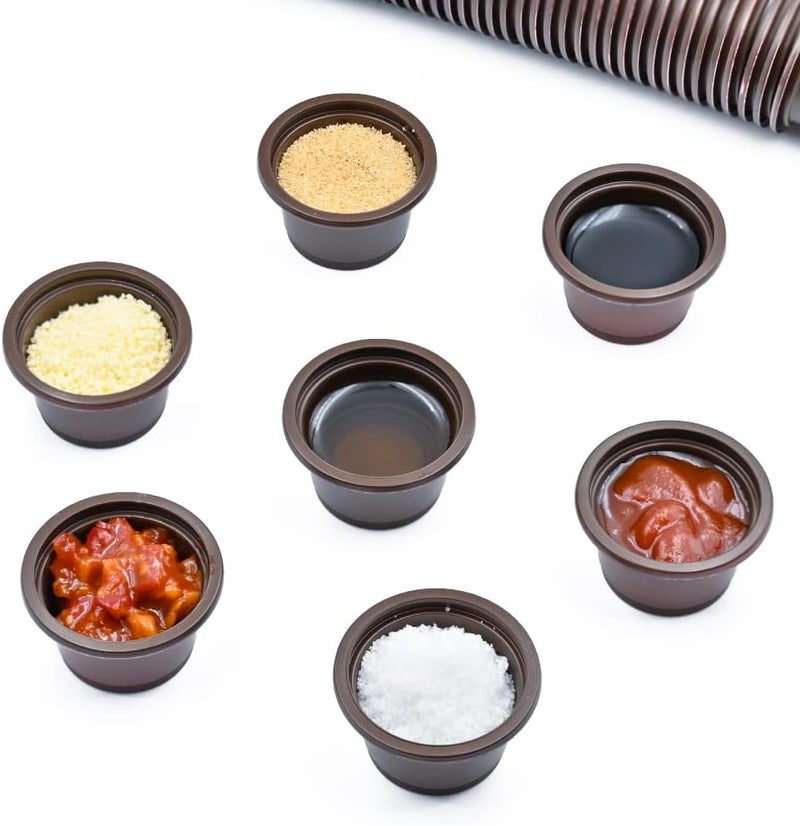 MRTIOO 100pcs Eco Cups Crested Gecko Food and Water Feeding Cups, Reptile Feeder Bowls, for Lizard and Other Small Pet Ledge Accessories Supplies - Image 2